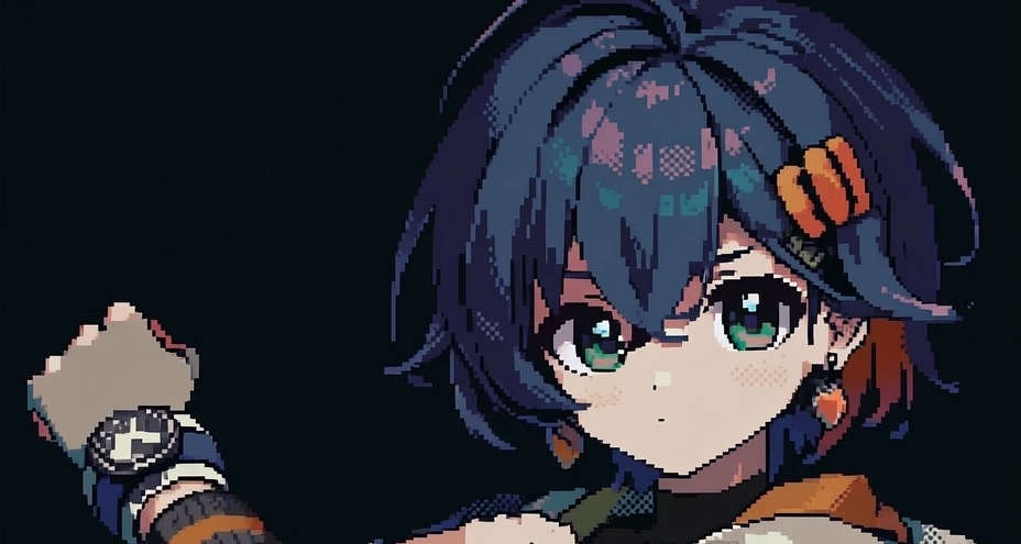 绝区零AI图—像素风