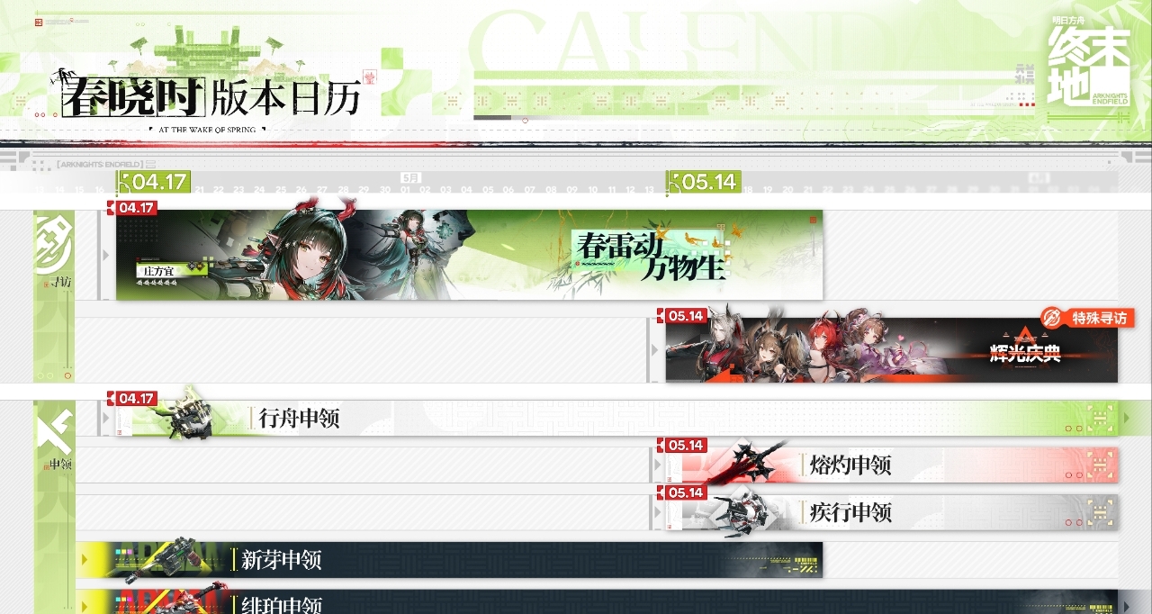 终末地49天的大版本？35天的庄方宜卡池