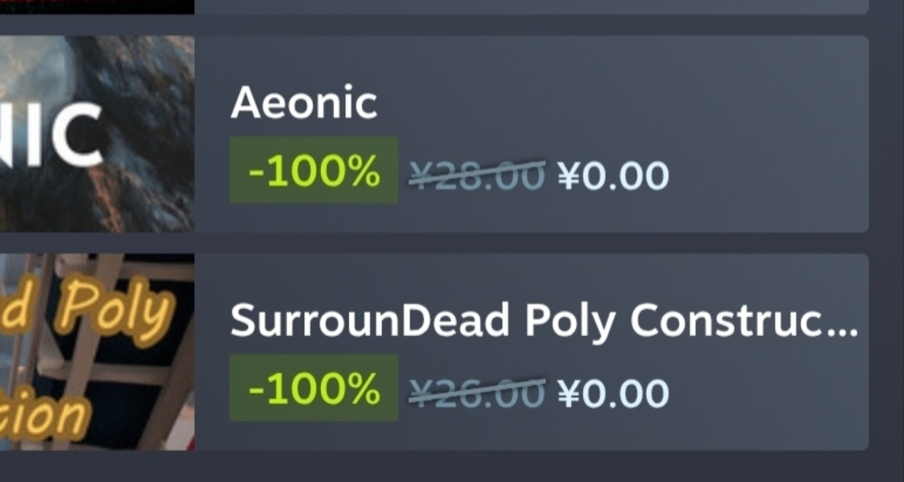 Steam喜加2，限时免费领取原价54的两款游戏