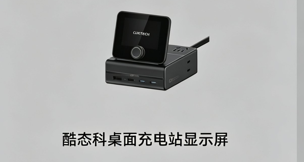 酷態科桌面充電站顯示器曝光：米家聯動+兩種供電方式