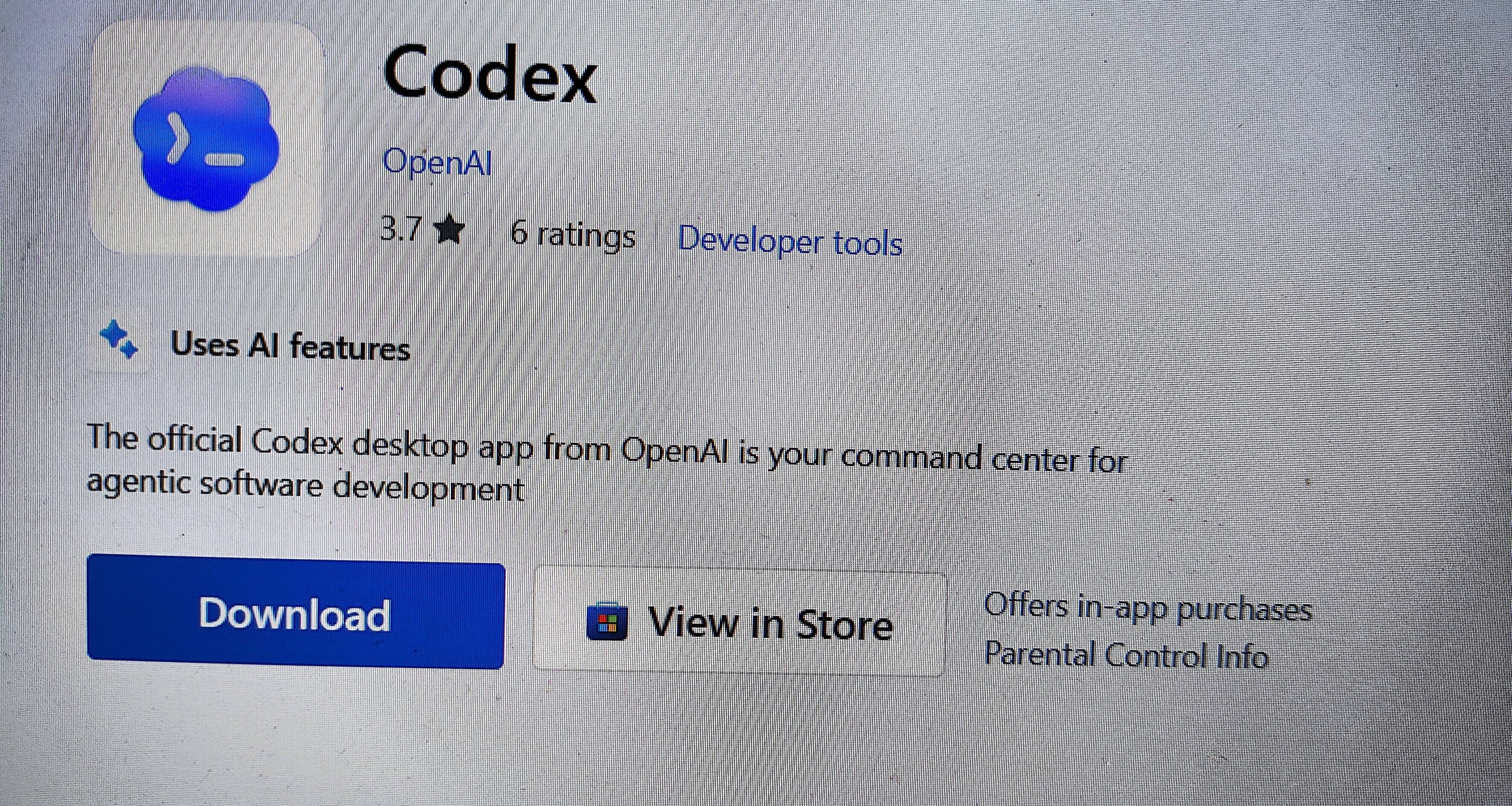 codex客户端上线windows，这么久只有一个版本