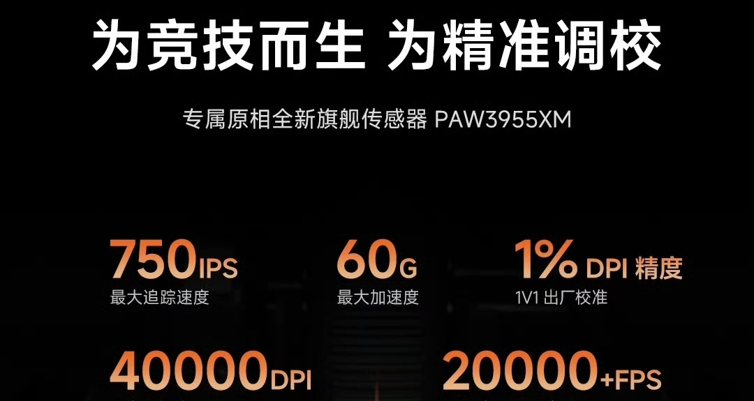 【小米電競鼠標2 官宣搭載專屬原相全新旗艦傳感器 PAW3955XM】