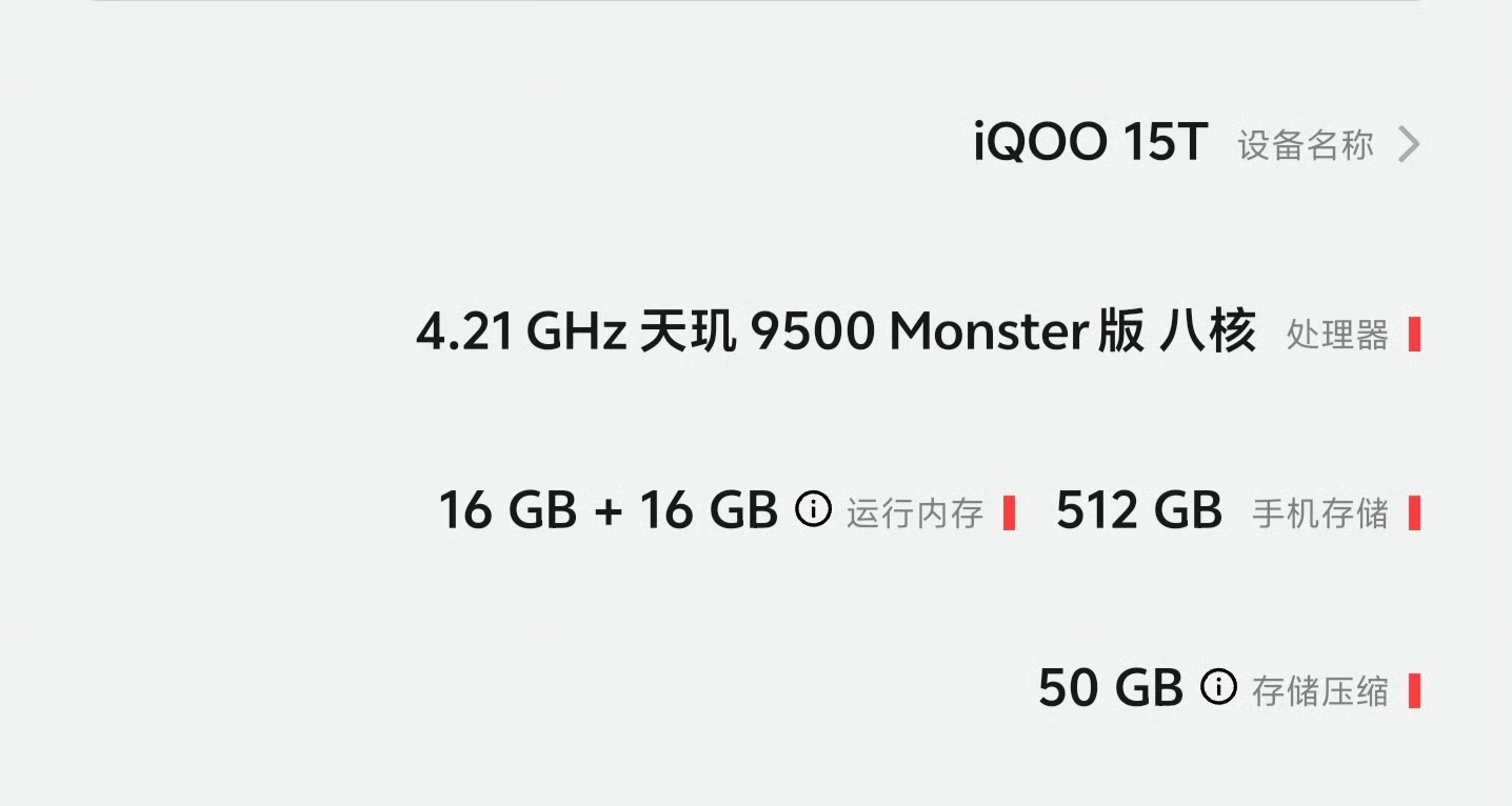 【iQOO 15T 官方爆料：首發搭載天璣9500「Monster版」處理器】