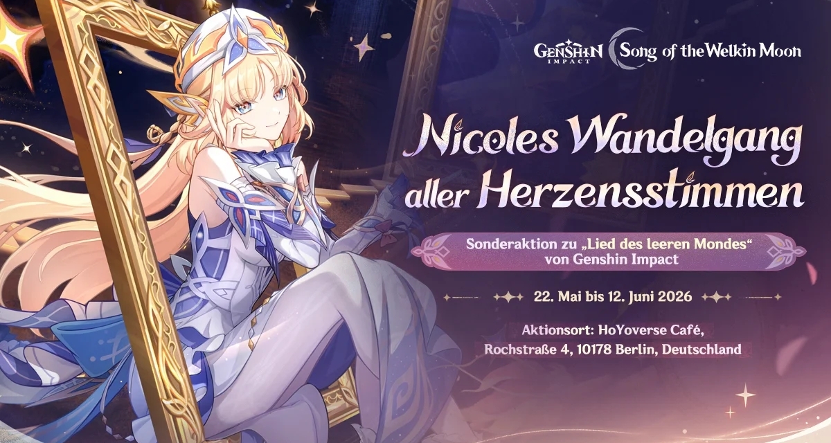 柏林HoYoverse咖啡厅确定举办《原神》尼可主题活动
