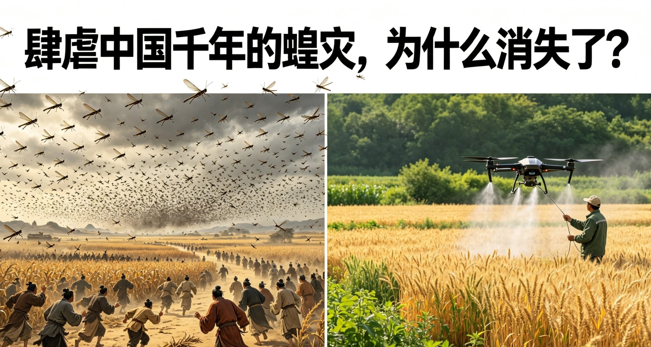 困擾中國幾千年的蝗災，到底是怎麼消失的