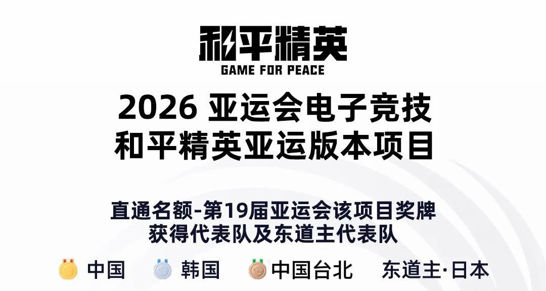 2026亚运会电子竞技项目名单出炉