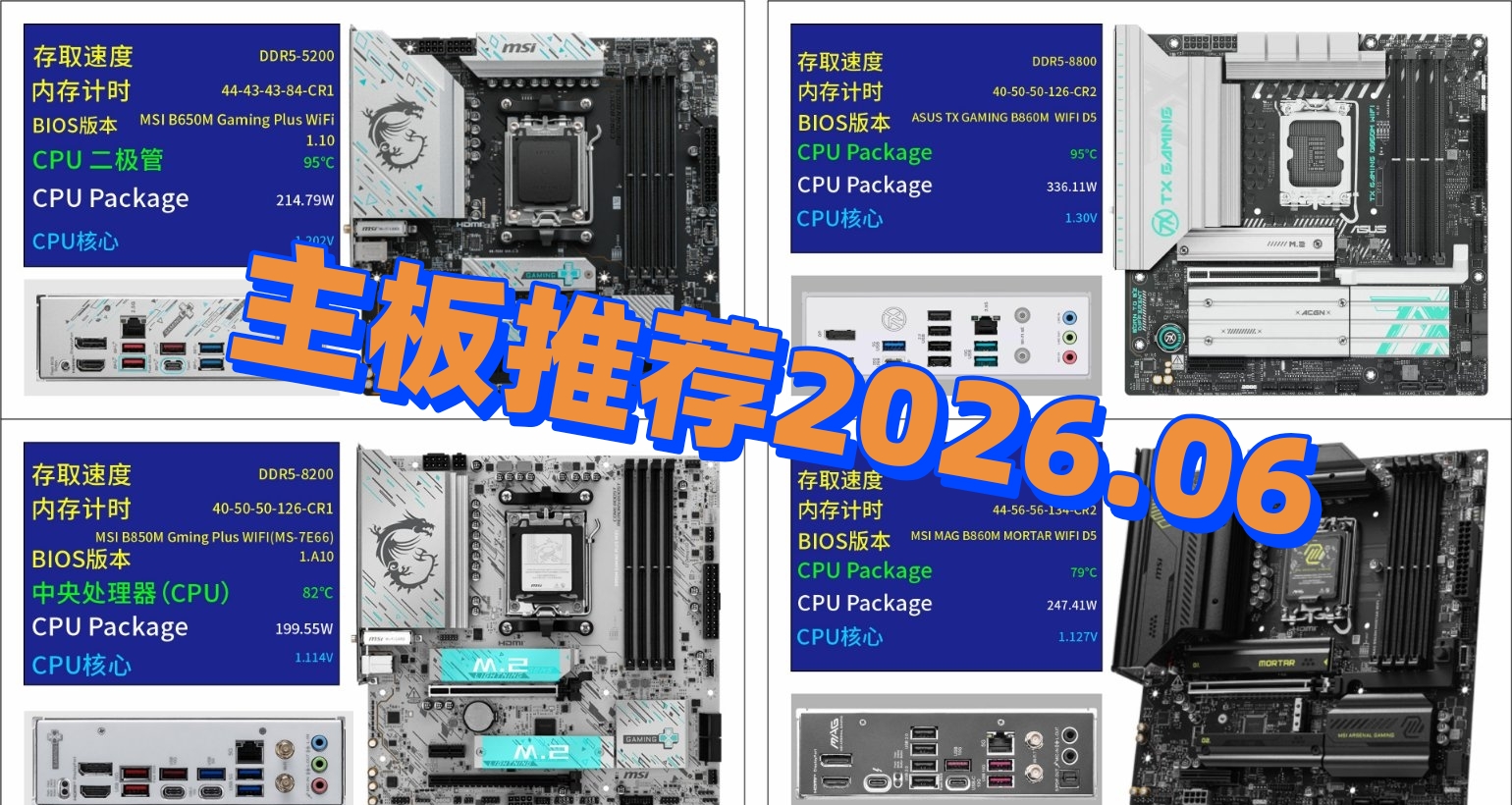 主板推荐2026.06
