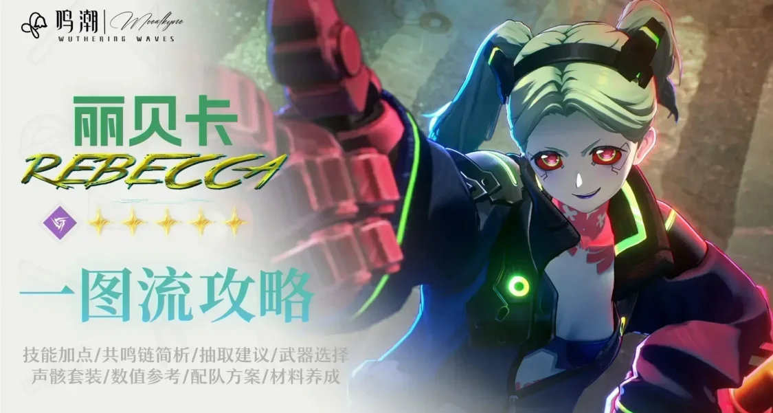 【Moealkyne】丽贝卡角色一图流详解攻略