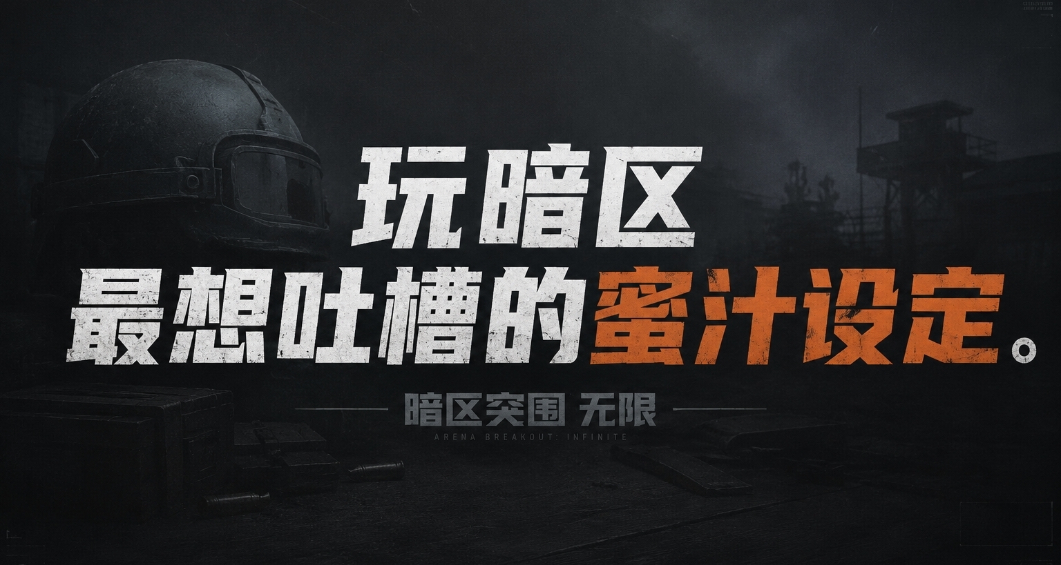 玩暗區最想吐槽的蜜汁設定。