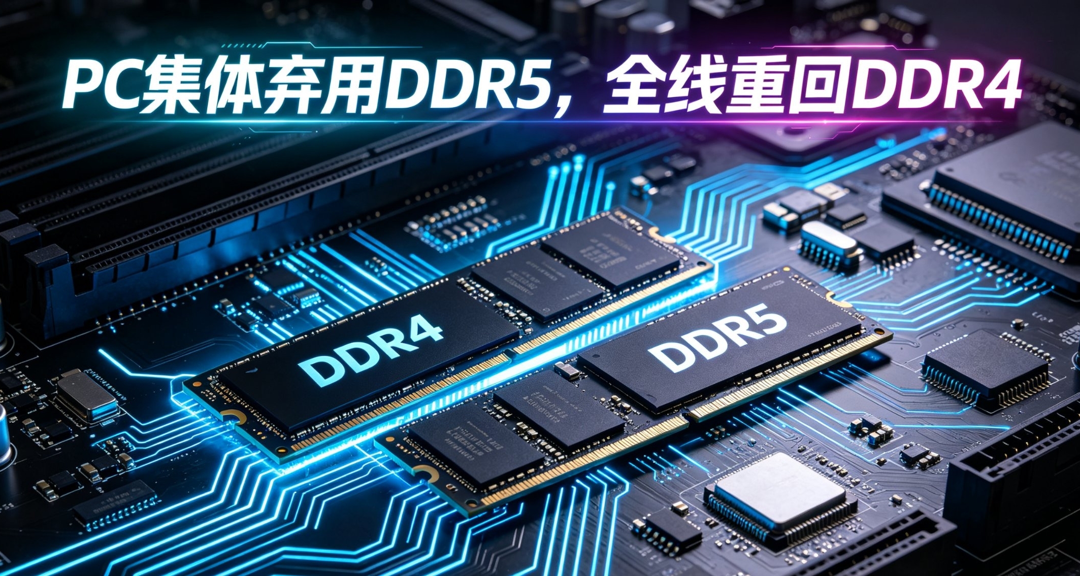 裝機成本漲崩！PC行業集體放棄DDR5，全線復產DDR4