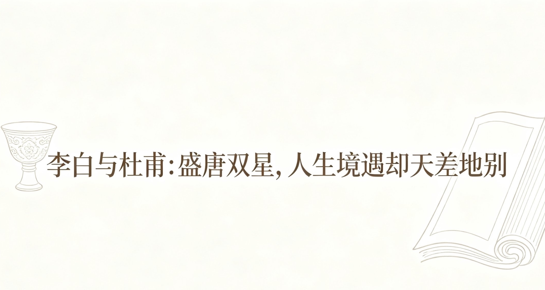 李白與杜甫：盛唐雙星，人生境遇卻天差地別
