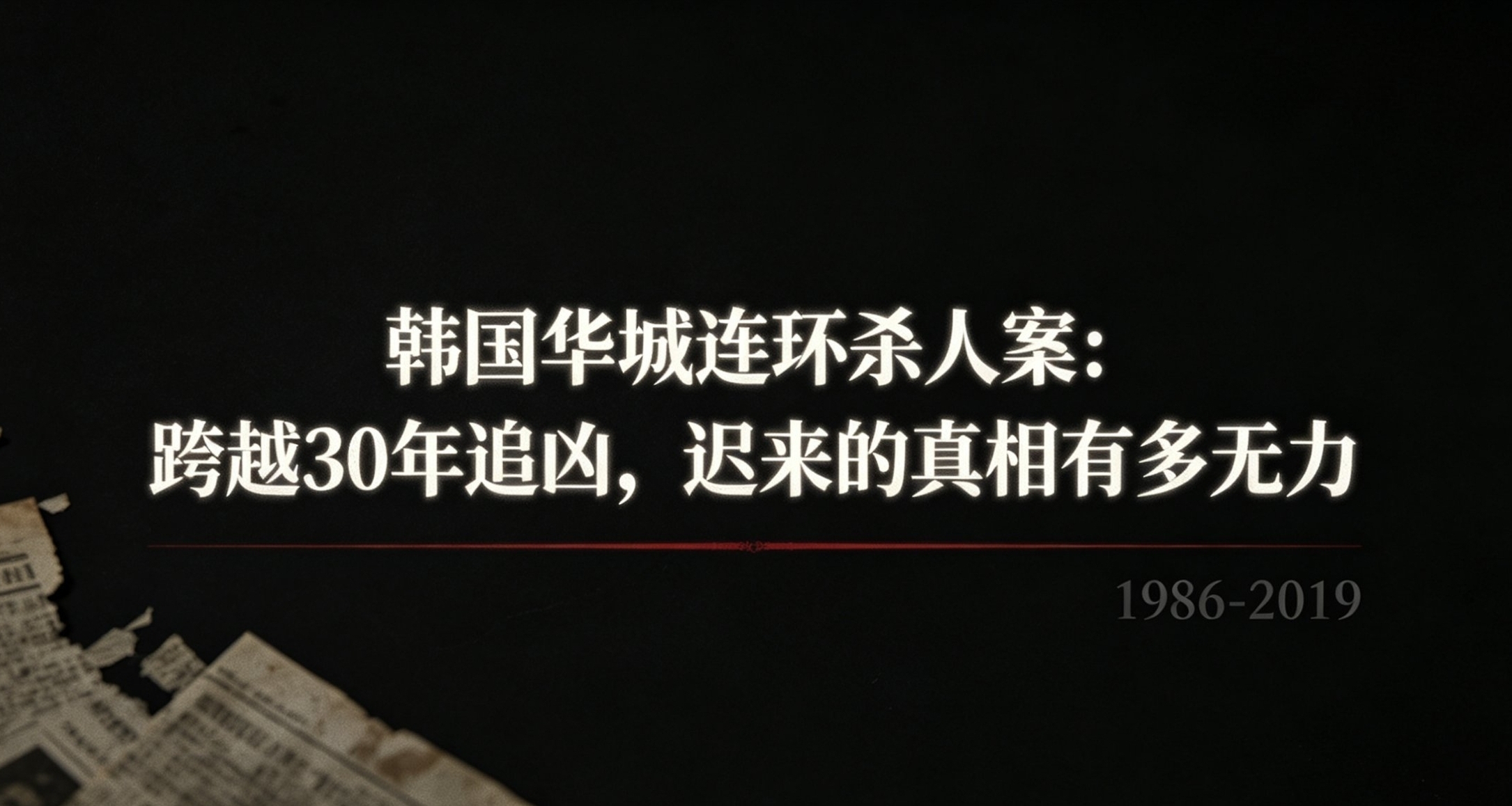 韩国华城连环杀人案：跨越30年追凶，迟来的真相有多无力