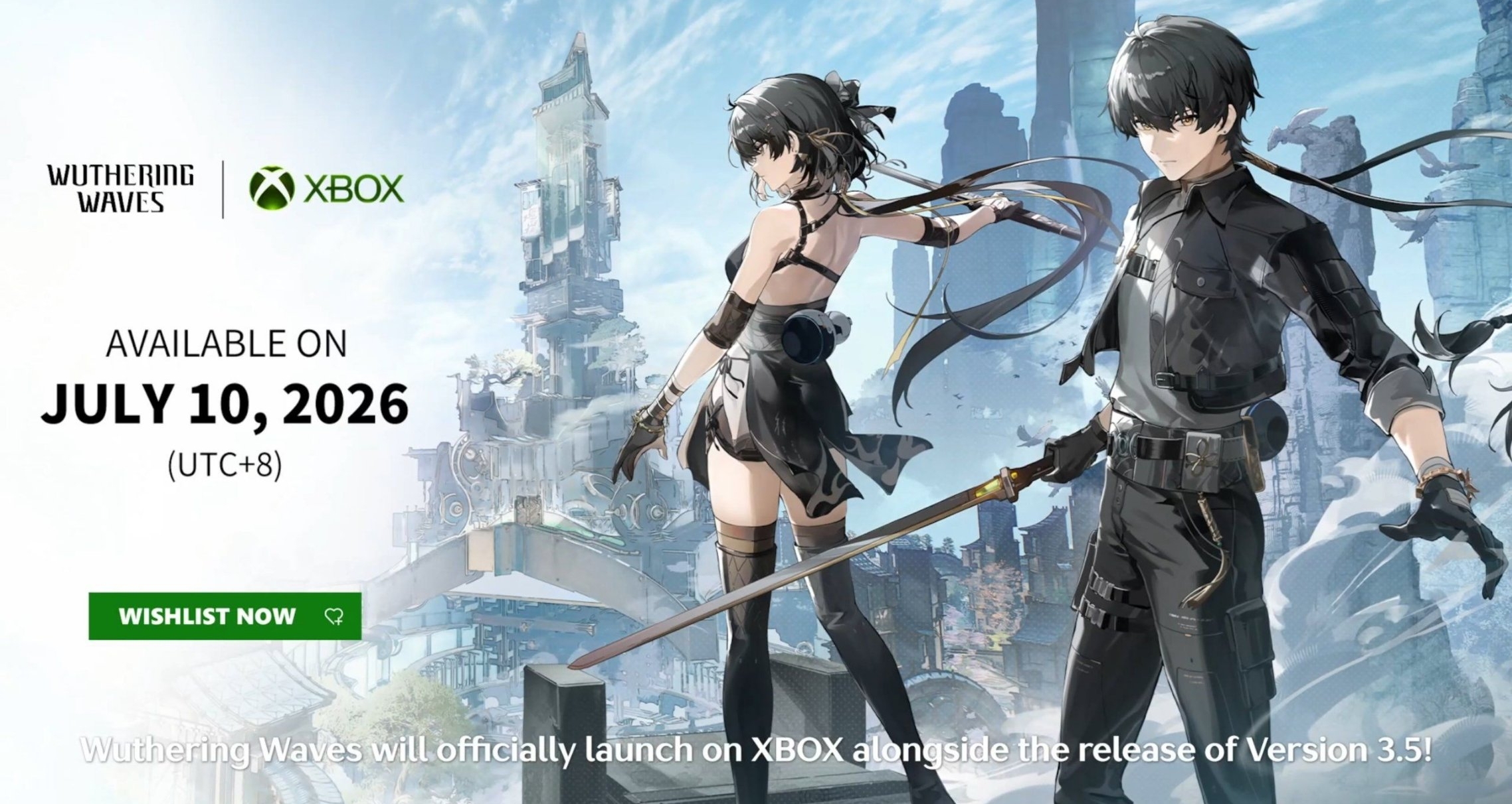 《鳴潮》3.5版本同步登陸Xbox，Xbox Series X|S版7月10日上線