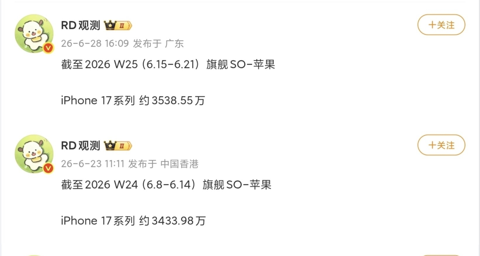 【iPhone 17系列 中國區最新銷量曝光：已超3558萬臺】