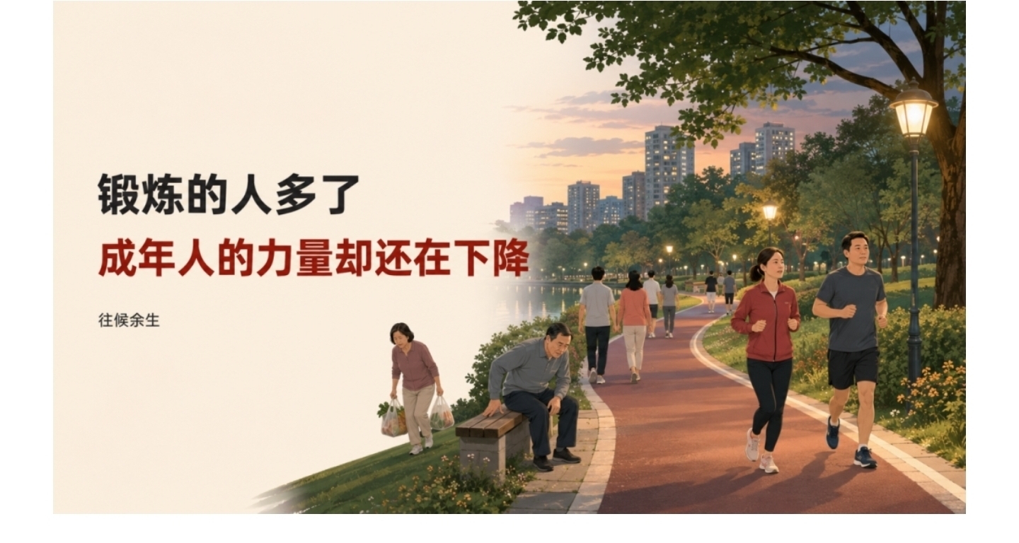 鍛鍊的人多了，成年人的力量卻還在下降