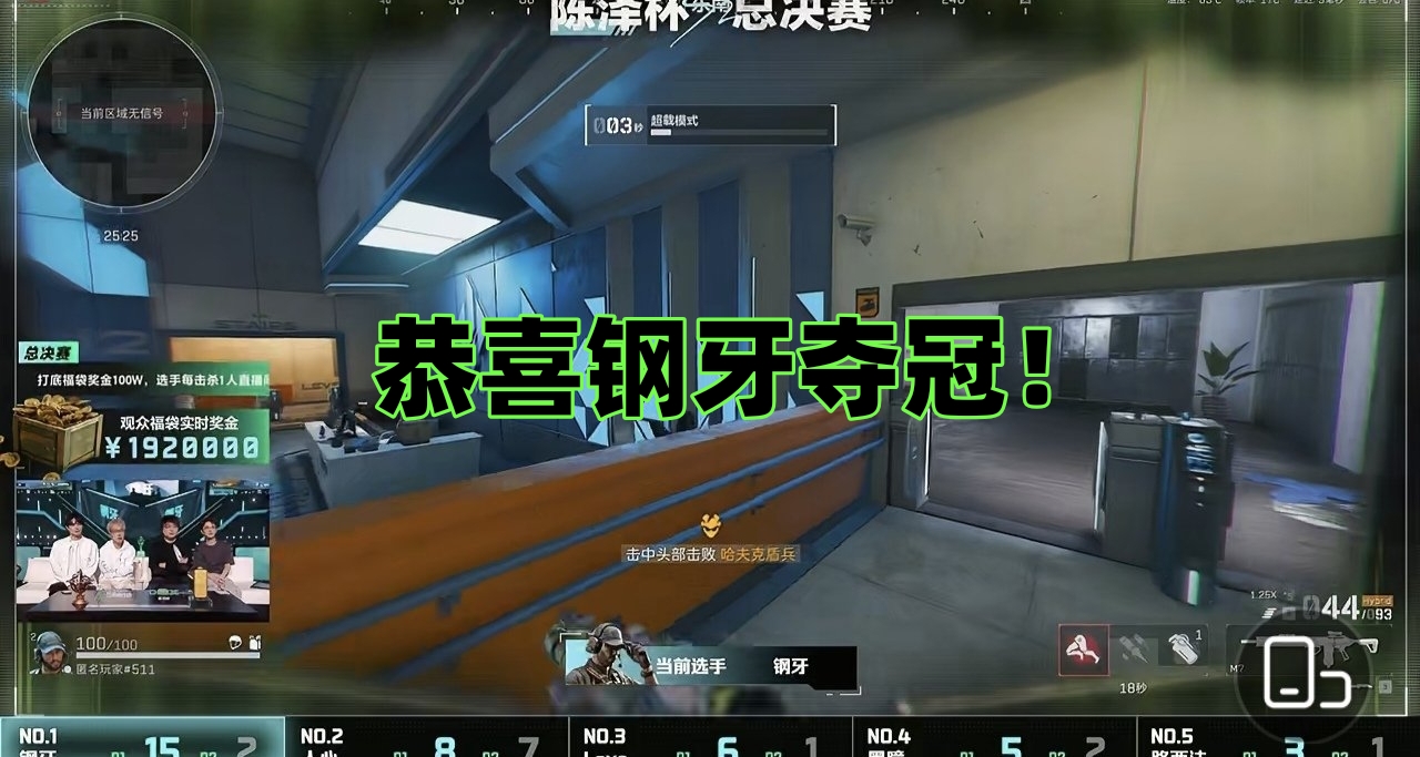 打破亚军魔咒！钢牙拿下陈泽杯S2冠军！