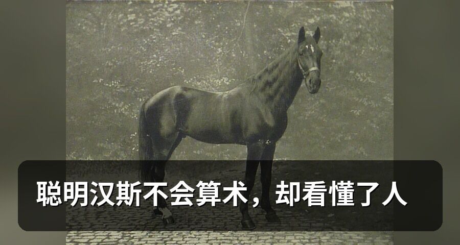 聰明漢斯不會算術，卻看懂了人