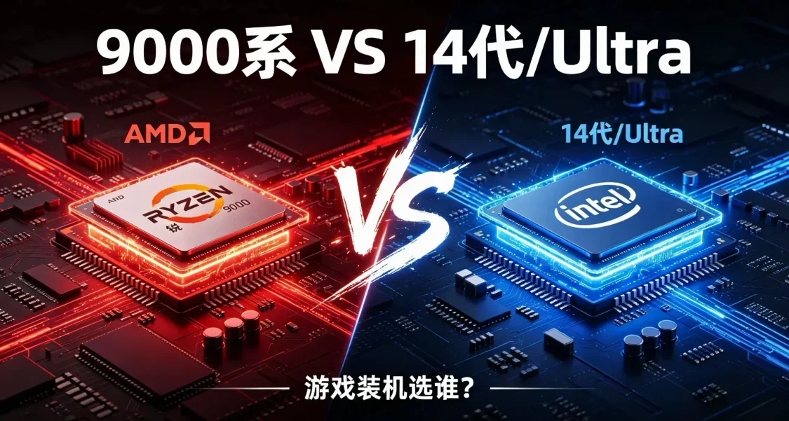 AMD vs Intel：遊戲裝機到底選9000系還是14代/Ultra