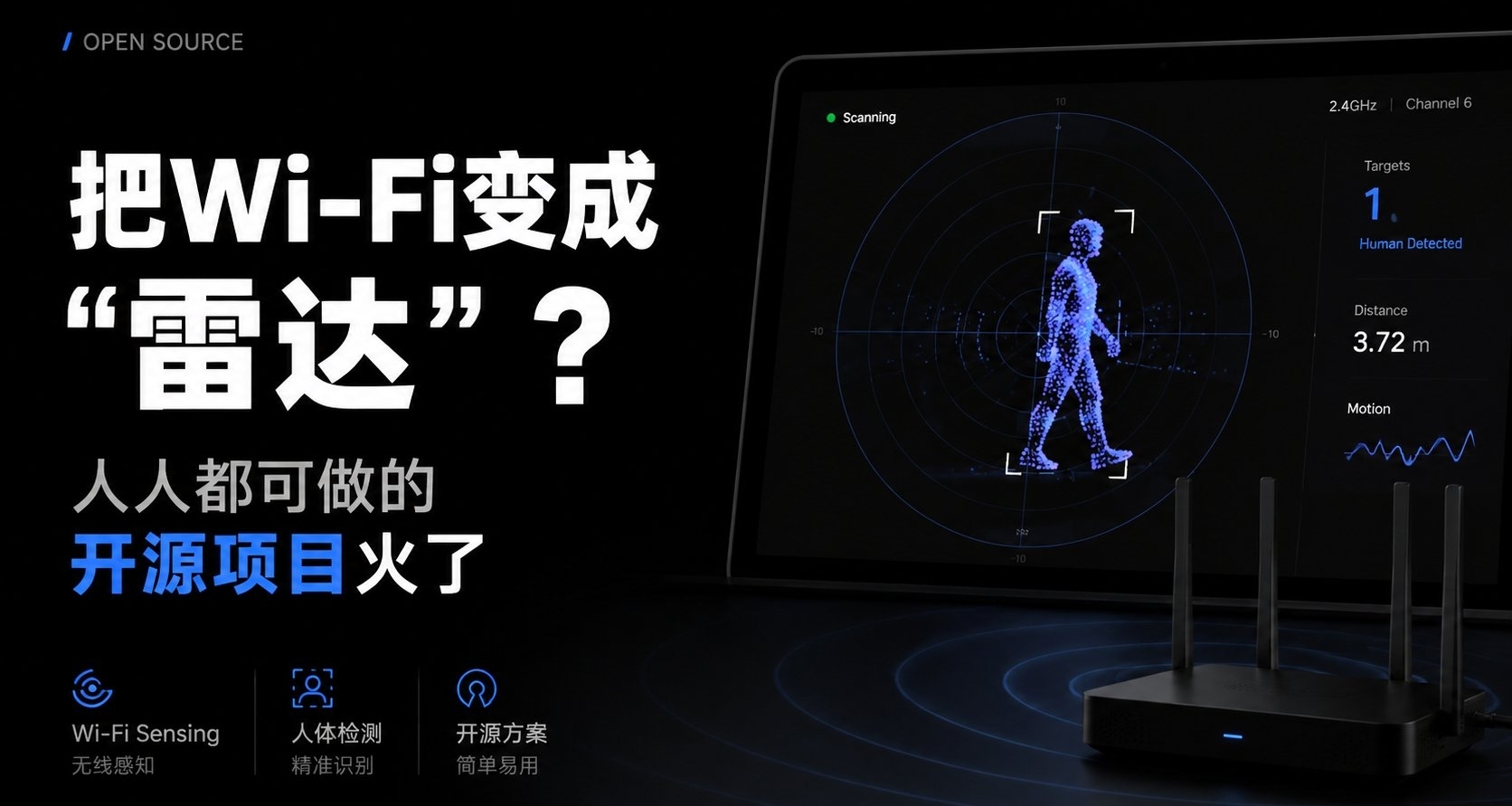 把Wi-Fi变成“雷达”？人人都可做的开源项目火了