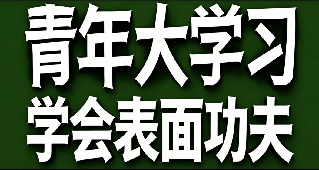 青年大学习·学会表面功夫