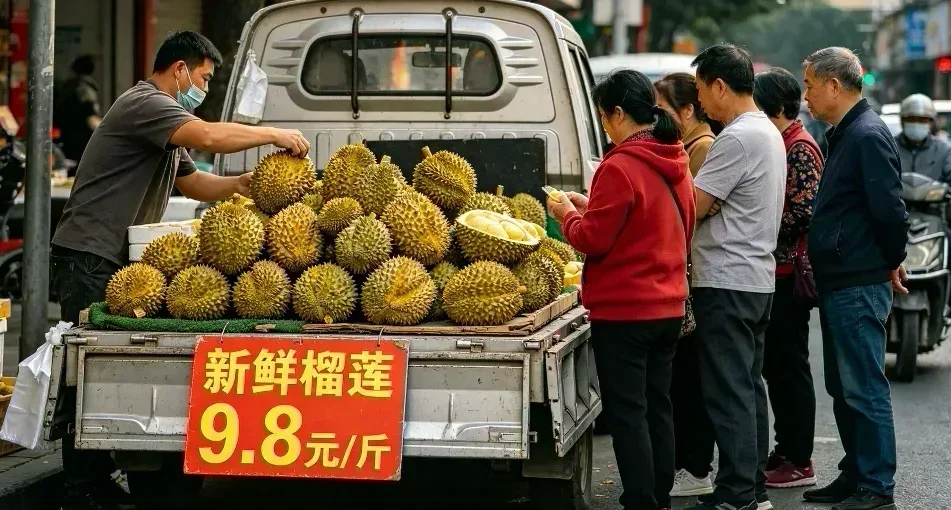 街边流动榴莲摊的陷阱，你踩过吗？