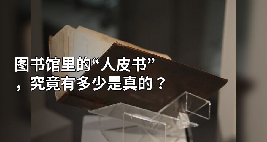 圖書館裏的“人皮書”，究竟有多少是真的？