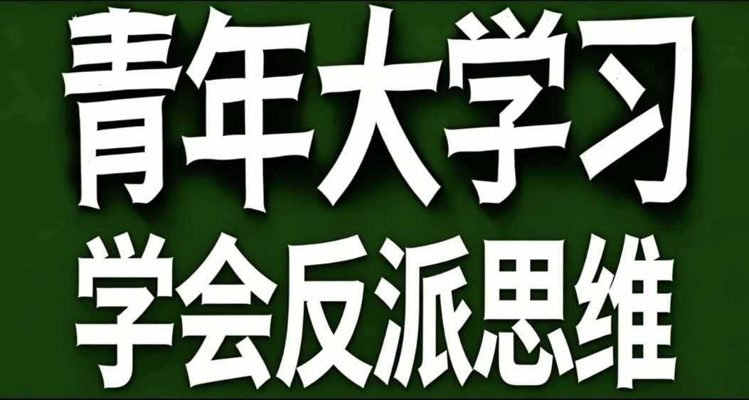 青年大学习·学会反派思维