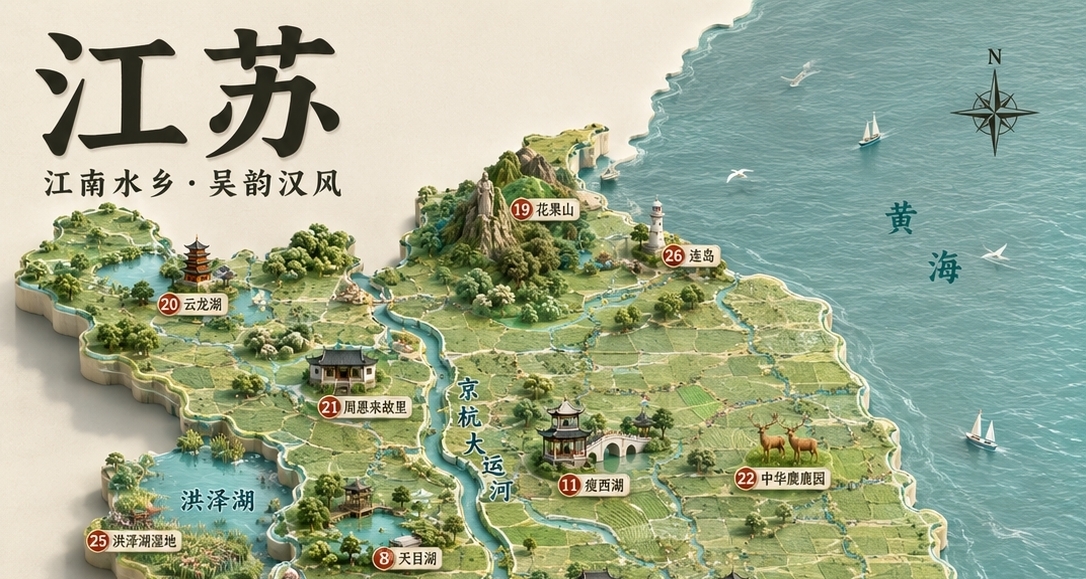 江蘇26個5A景區一覽
