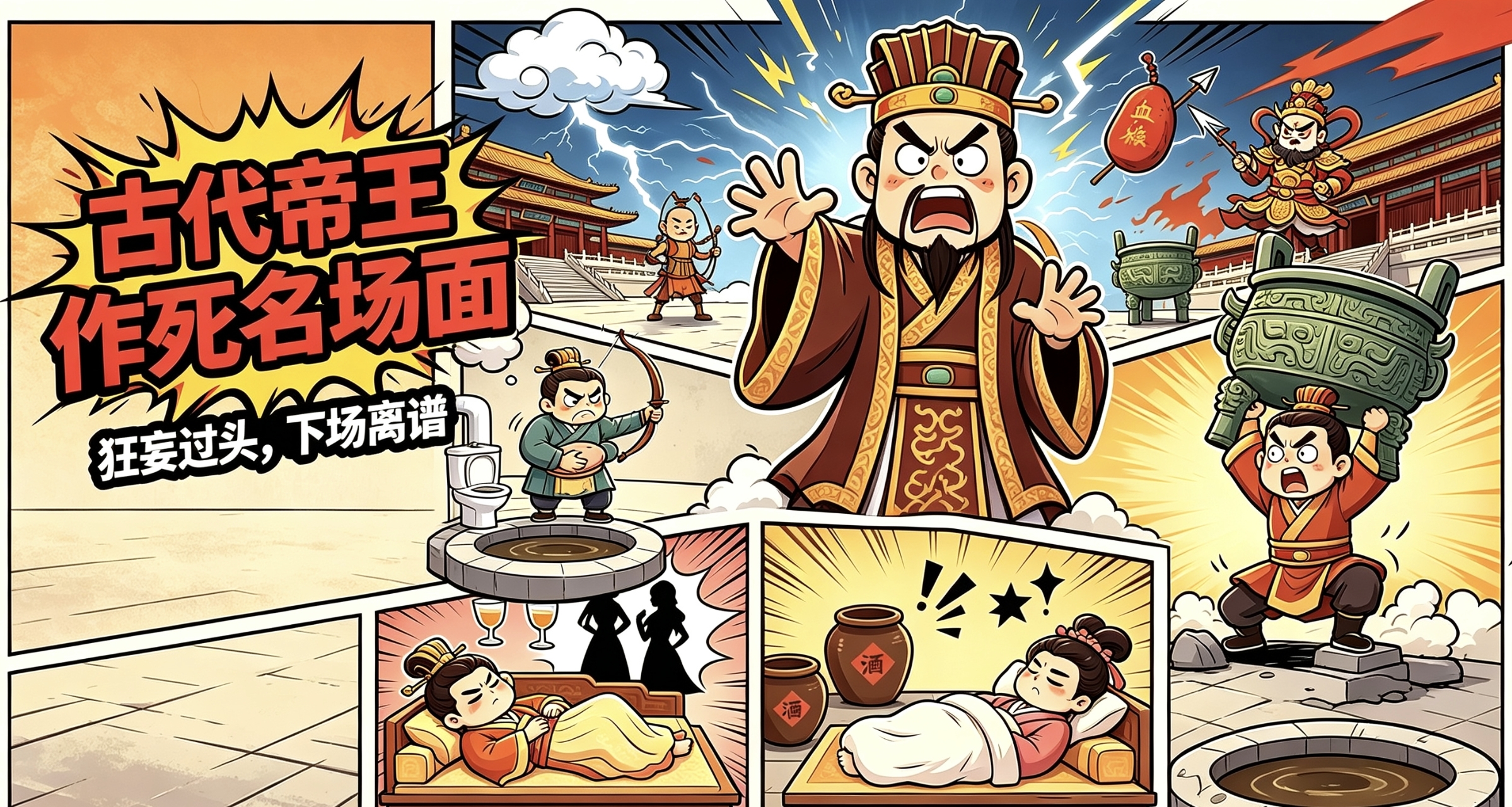 古代皇帝都有哪些奇葩的死法？
