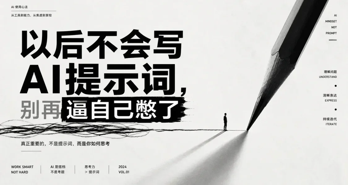 以後不會寫AI提示詞，別再逼自己憋了