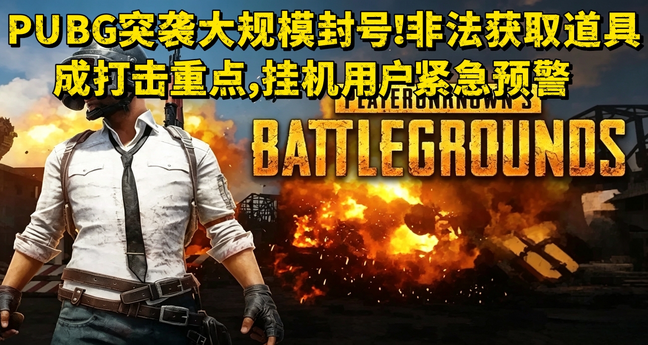 PUBG突袭大规模封号！非法获取道具成打击重点，挂机用户紧急预警