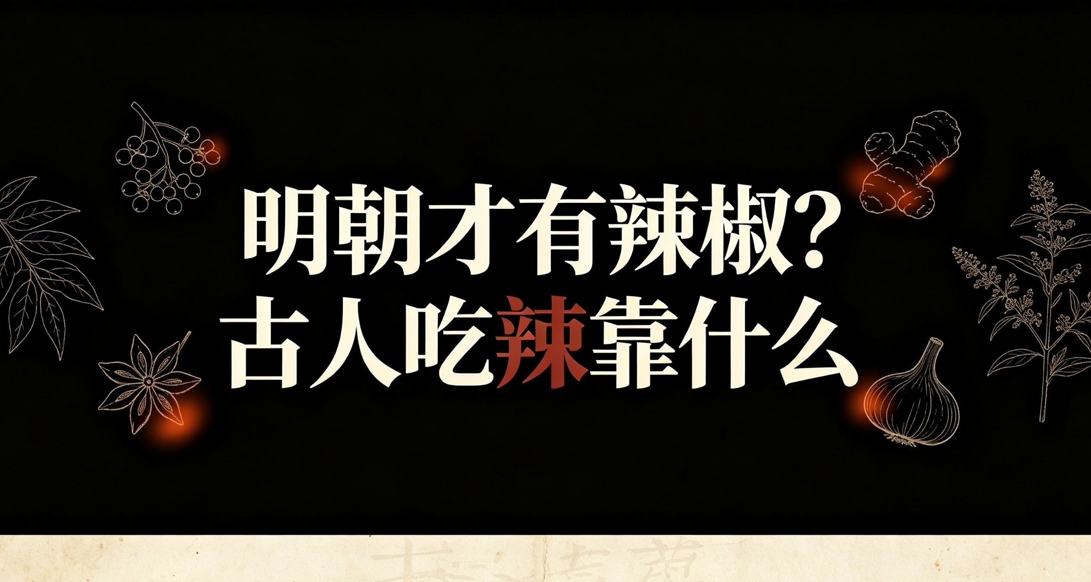 【食史】辣椒明朝才傳入我國，古人喫辣靠什麼調料替代