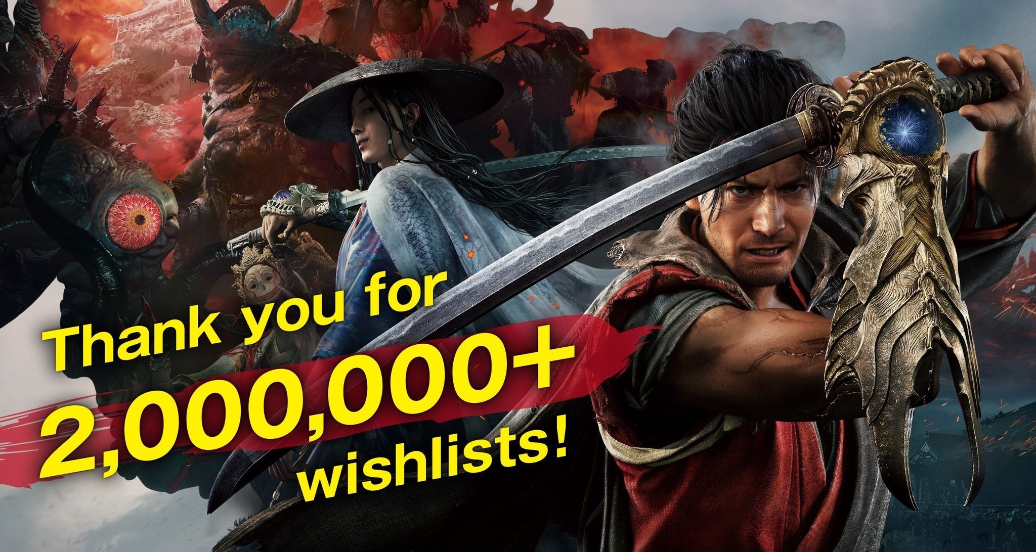 《鬼武者：剑之道》愿望单数量突破200万，游戏即将上线！