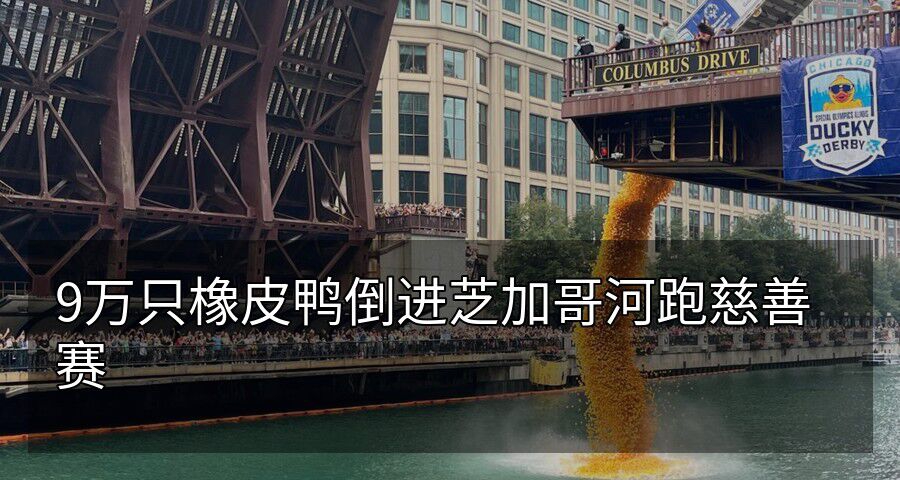 9萬隻橡皮鴨倒進芝加哥河跑慈善賽