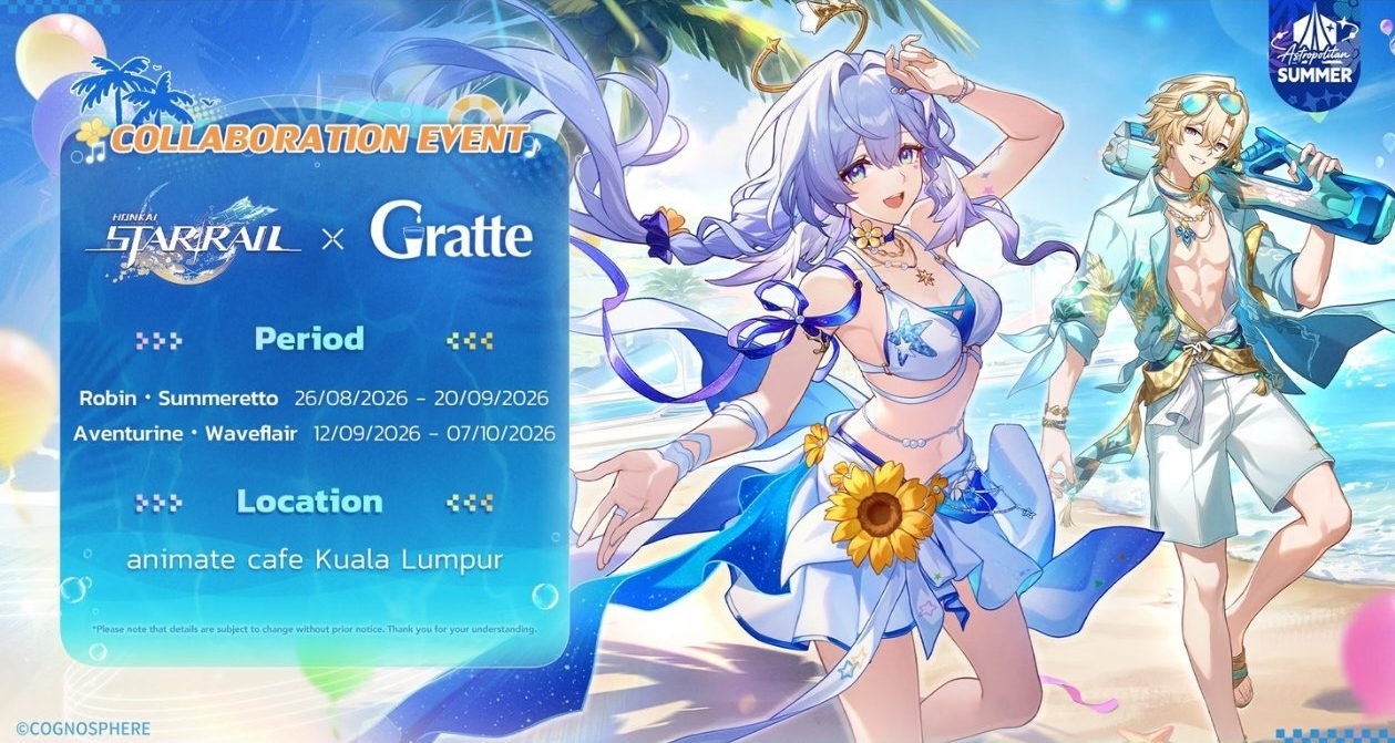 崩壞星穹鐵道×Gratte animate Bangkok｜聯動將於8月26日開啓！
