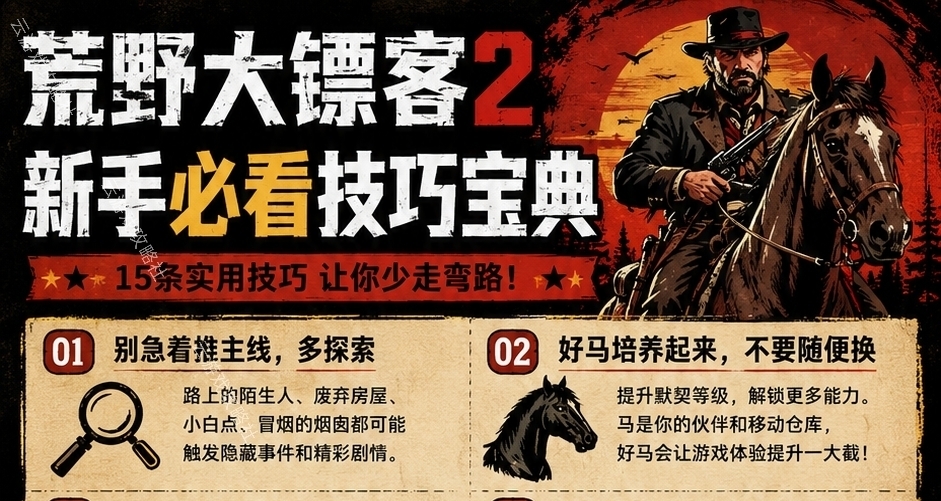 荒野大镖客2新手必看！
