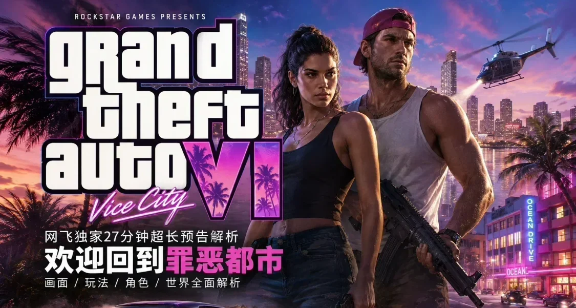 《GTA6》Netflix最新预告：这一次，Rockstar把开放世界做活了！