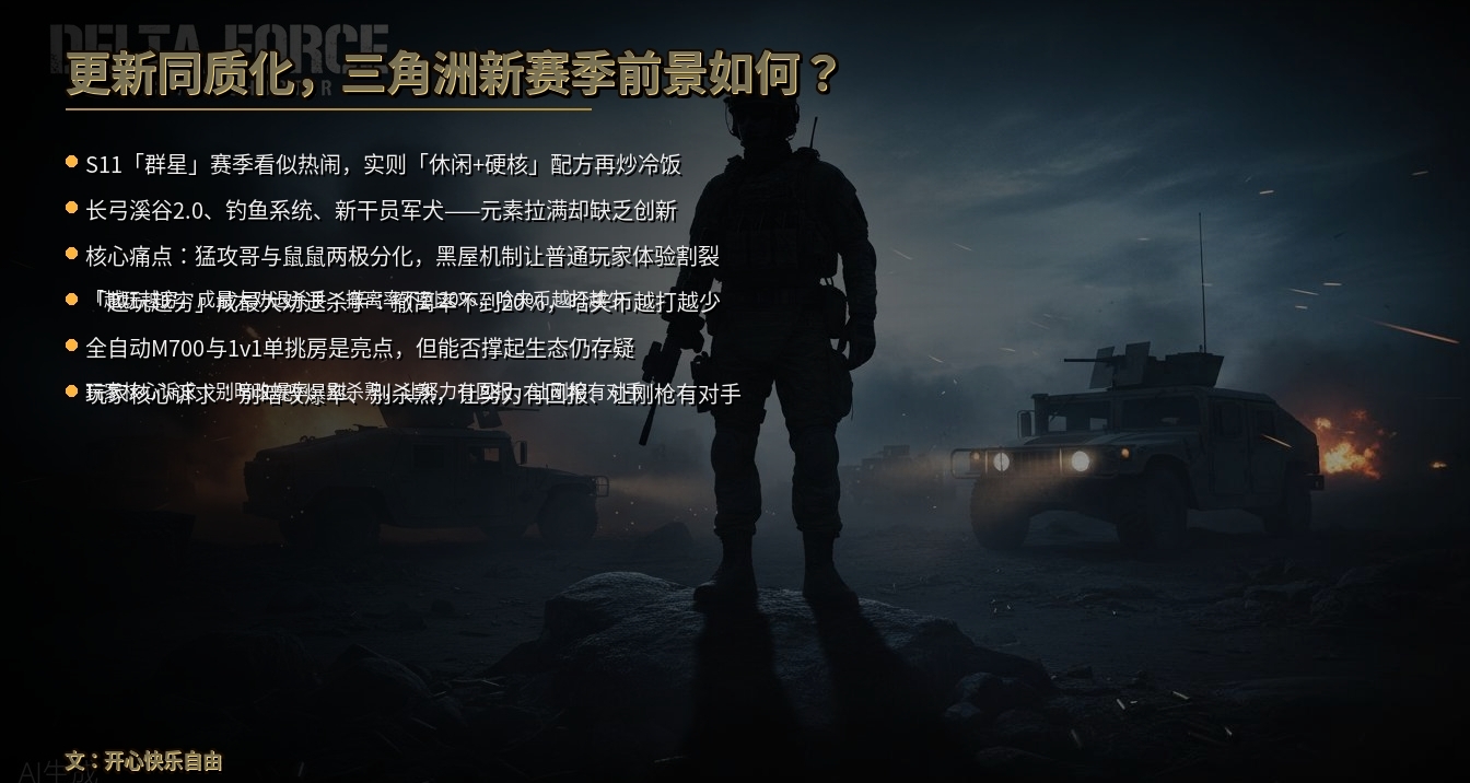 更新同质化，三角洲新赛季前景如何？
