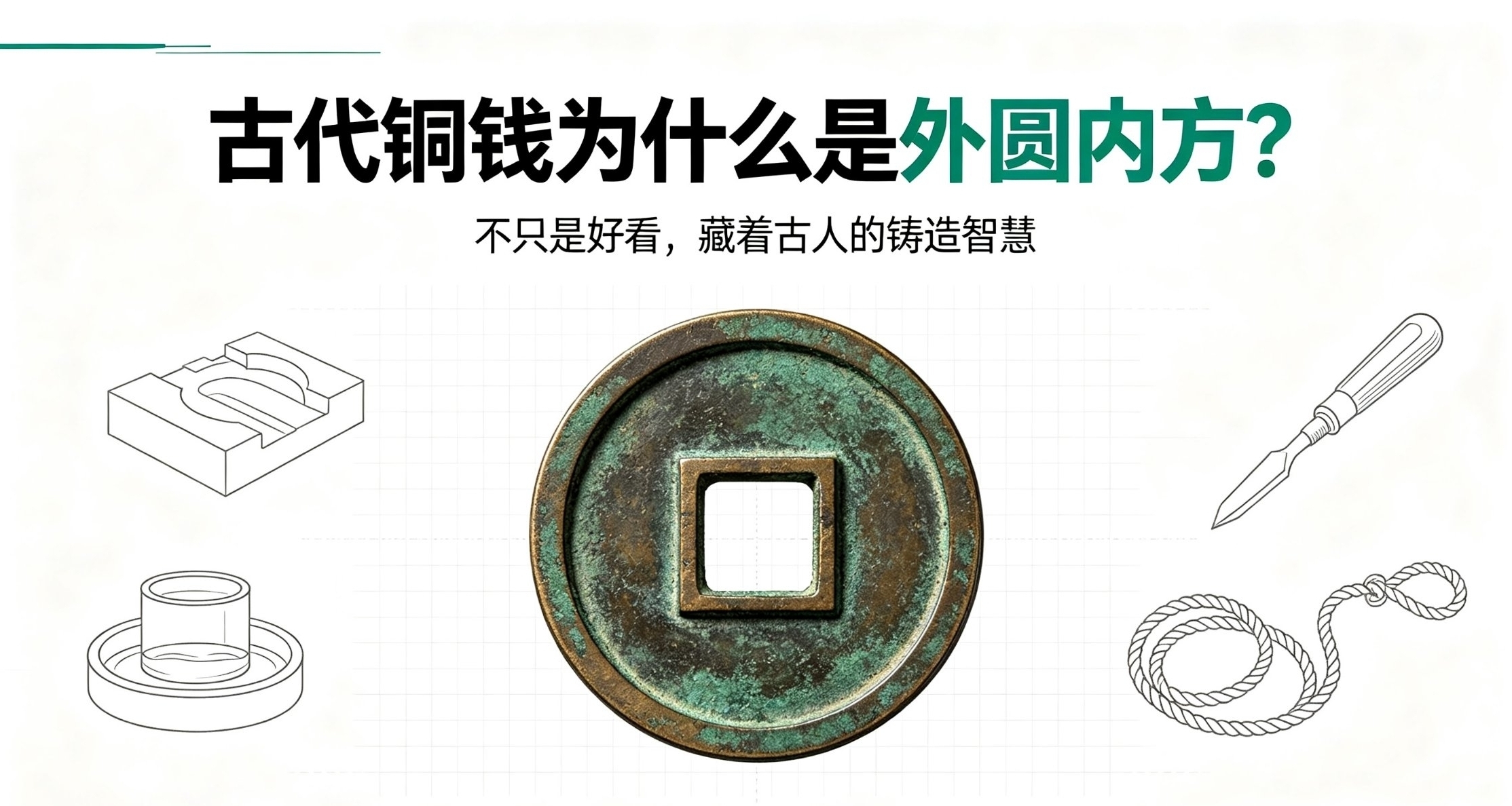 爲什麼古代銅錢是外圓內方的？圓的方的不行嗎？