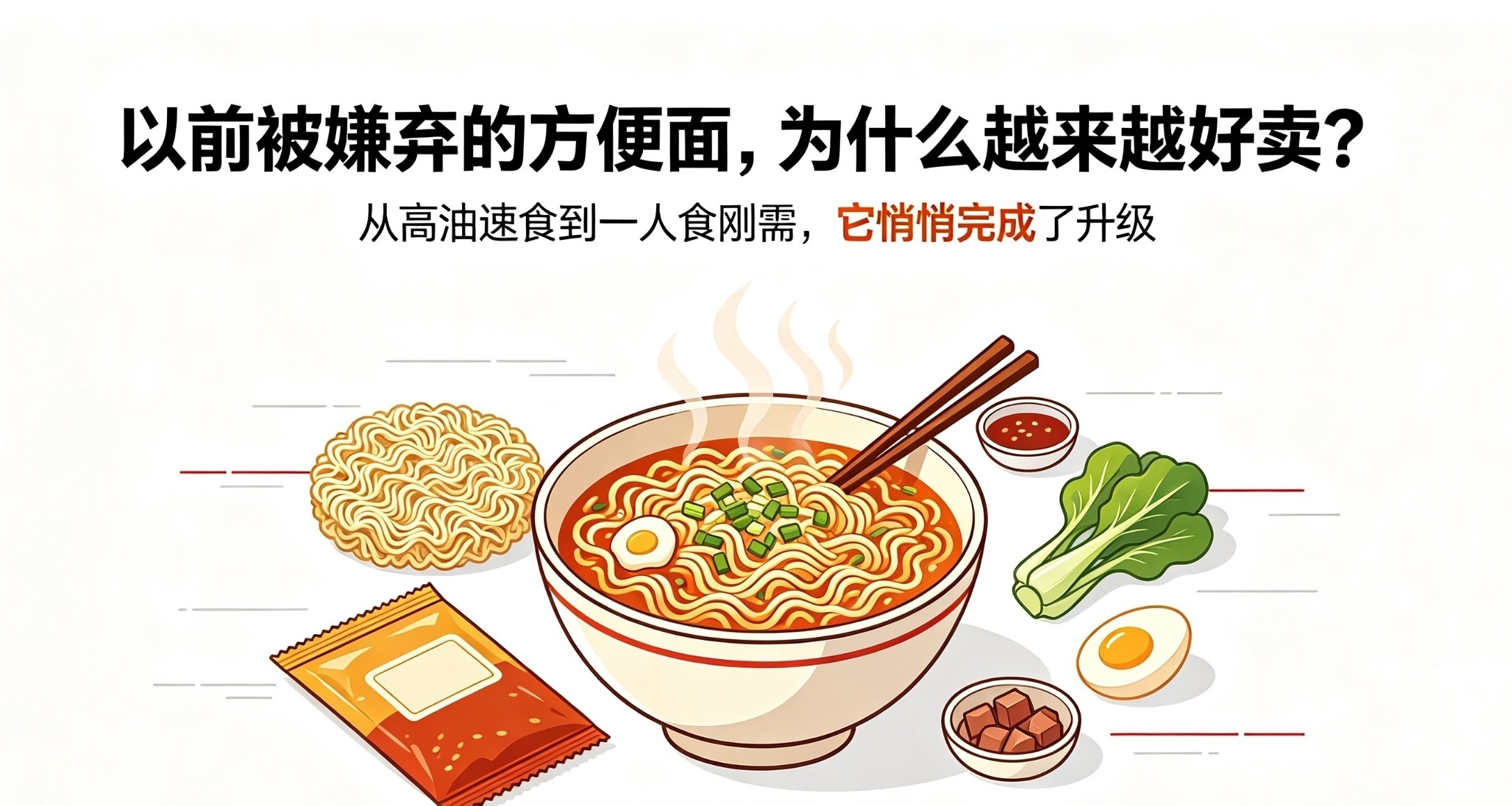 曾被嫌弃的方便面，如今为何越卖越火？