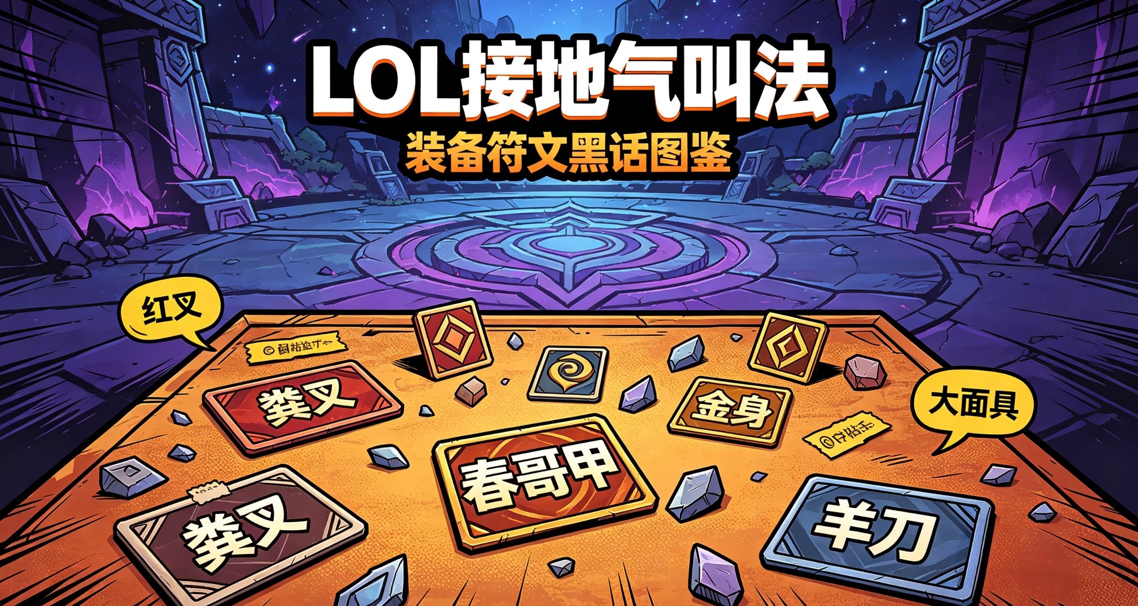 LOL有哪些装备和符文的“接地气”叫法？