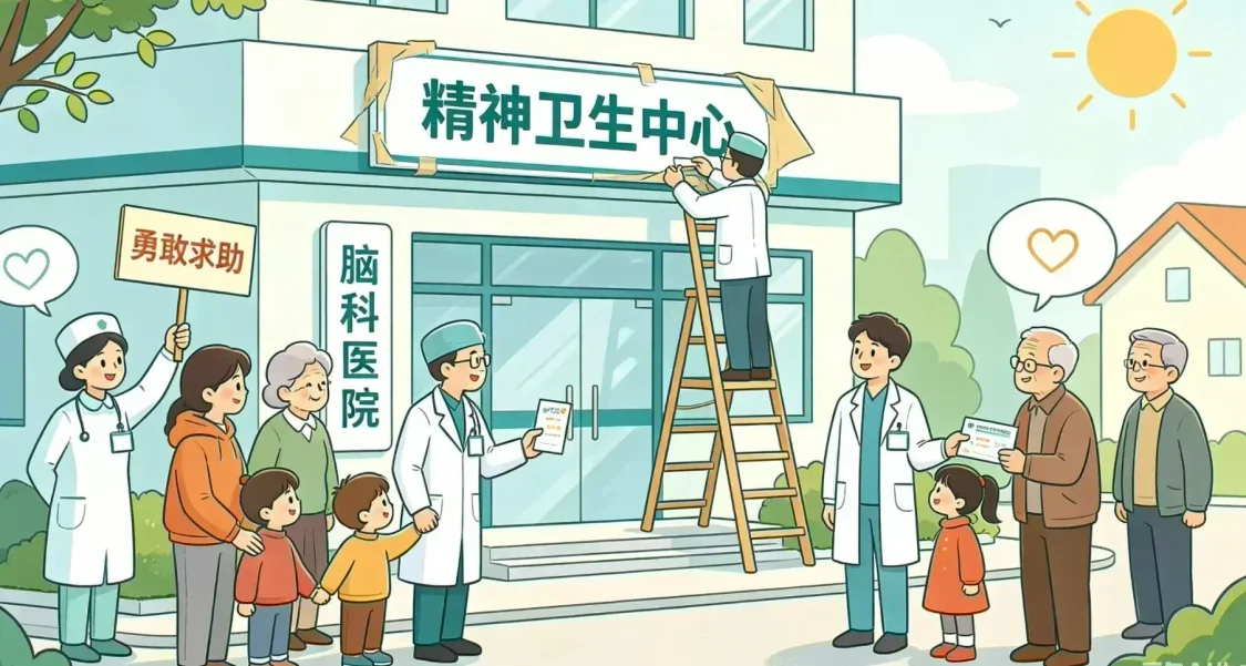 多地精神病院陸續更名，撕掉標籤，推動心理健康去污名化