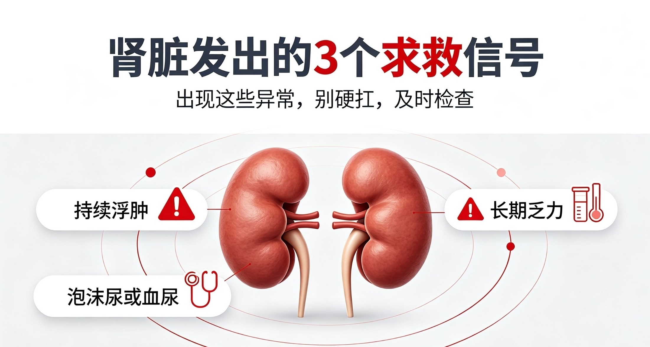 肾脏发出的3个求救信号，千万别忽视！