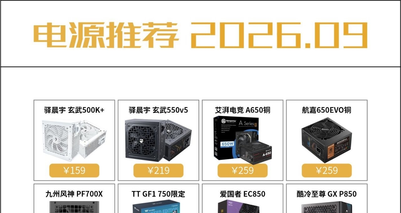 電源推薦-2026.09