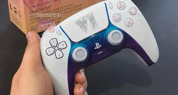 博主SourceVI分享《GTA6》PS5限定手柄近距離實拍圖