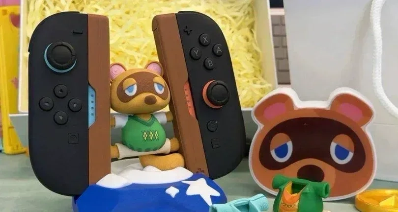 《動物森友會》狸克造型 Joy-Con 握把配件