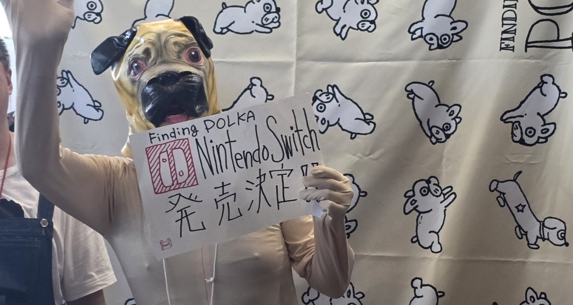 阿狗在東京電玩展遇到了另一隻阿狗，二狗相見分外親切…