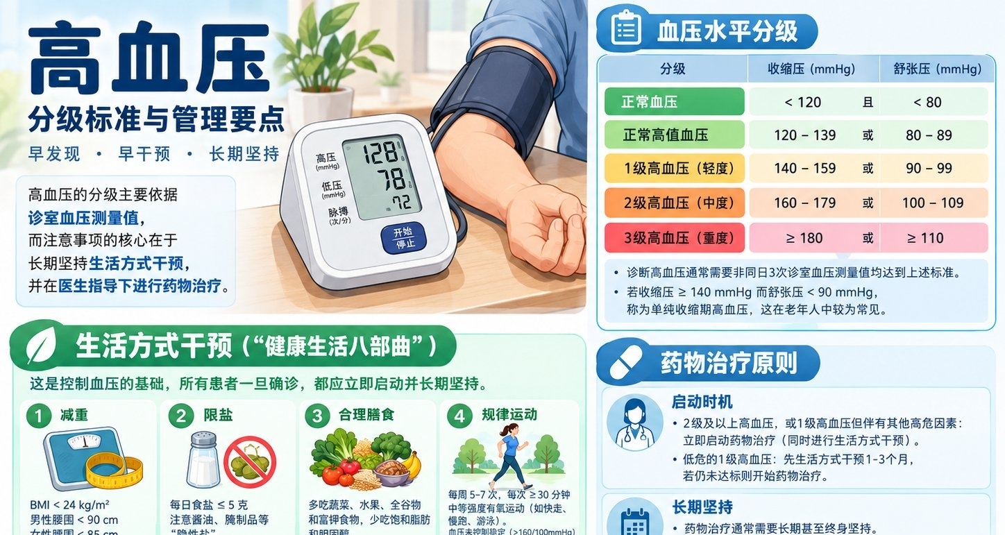 怎麼算是高血壓？高血壓分級怎麼分？