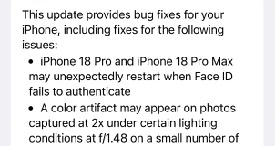 iOS27.0.1发布