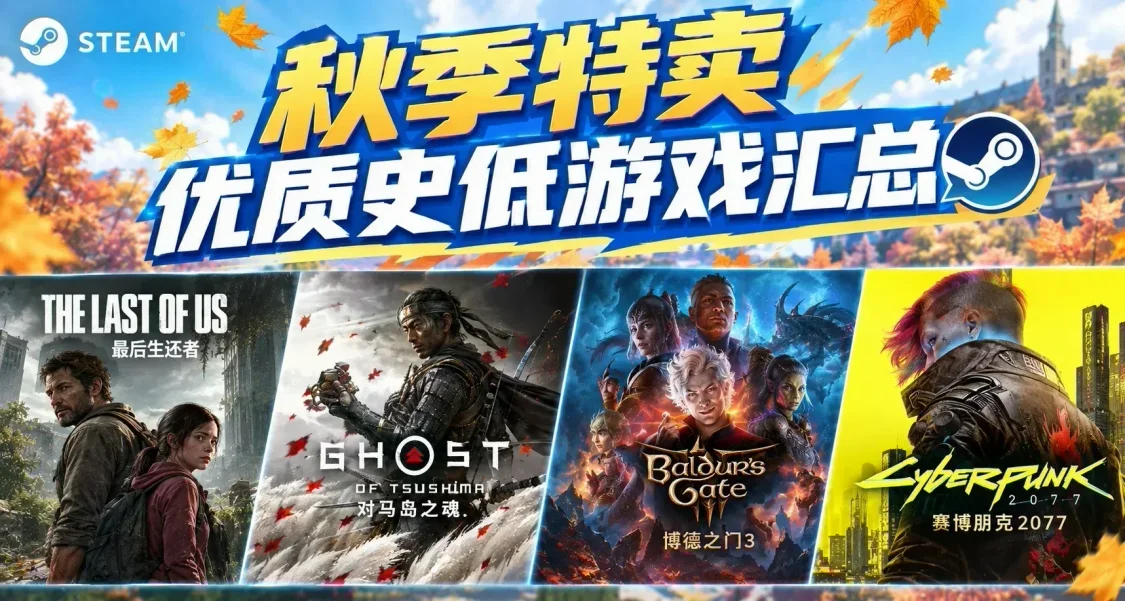 秋促Steam持續發力：多款3A骨折，精品史低整理完畢！快來查漏補
